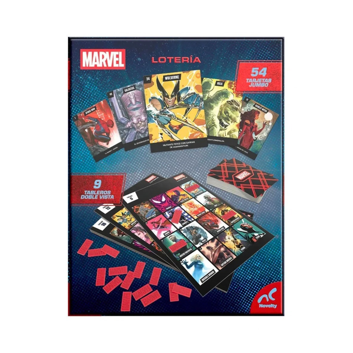 Juego De Mesa Lotería Marvel - Novelty