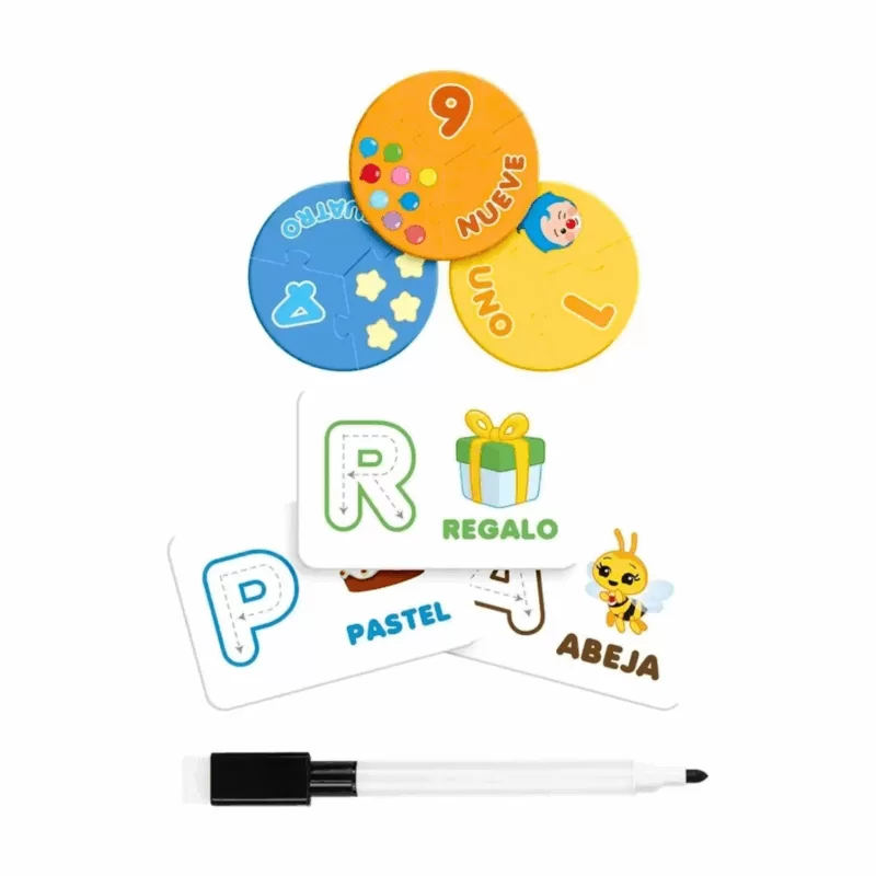 Juego Educando Plim Plim Primeras Letras Y Números - Novelty