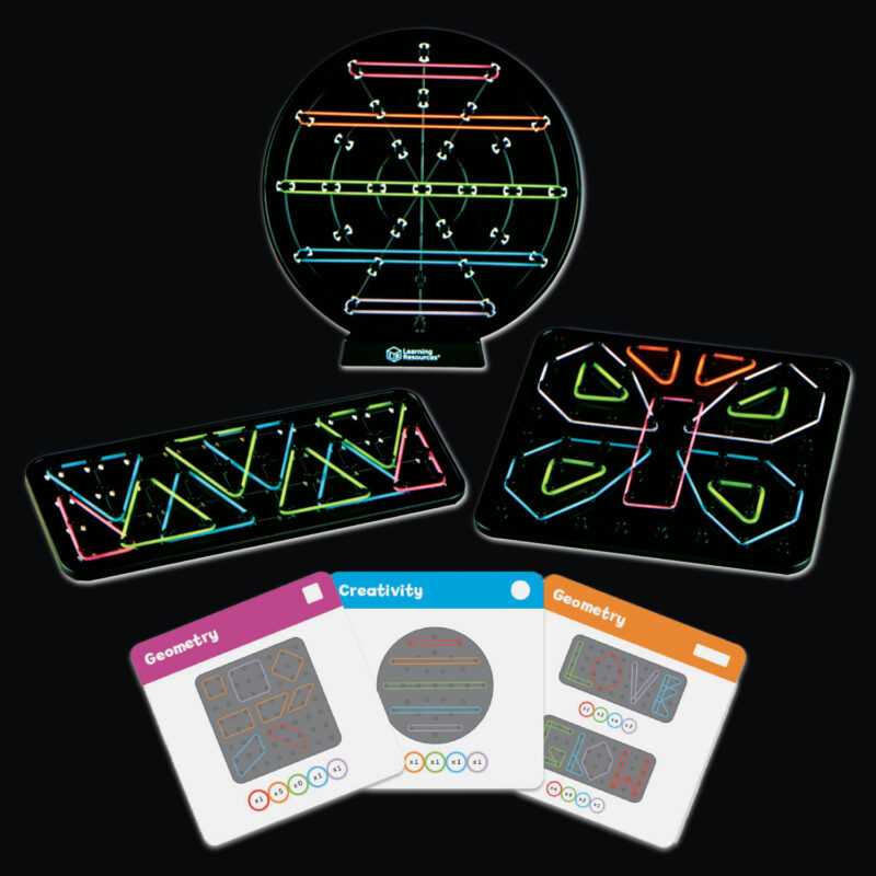 STEM Explorers: Tableros de Arte Geometrico Luminoso – Learning Resources STEM Explorers: Tableros de Arte Geometrico Luminoso - Learning Resources