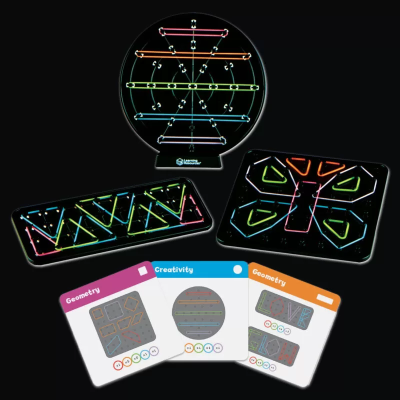 STEM Explorers: Tableros de Arte Geometrico Luminoso - Learning Resources