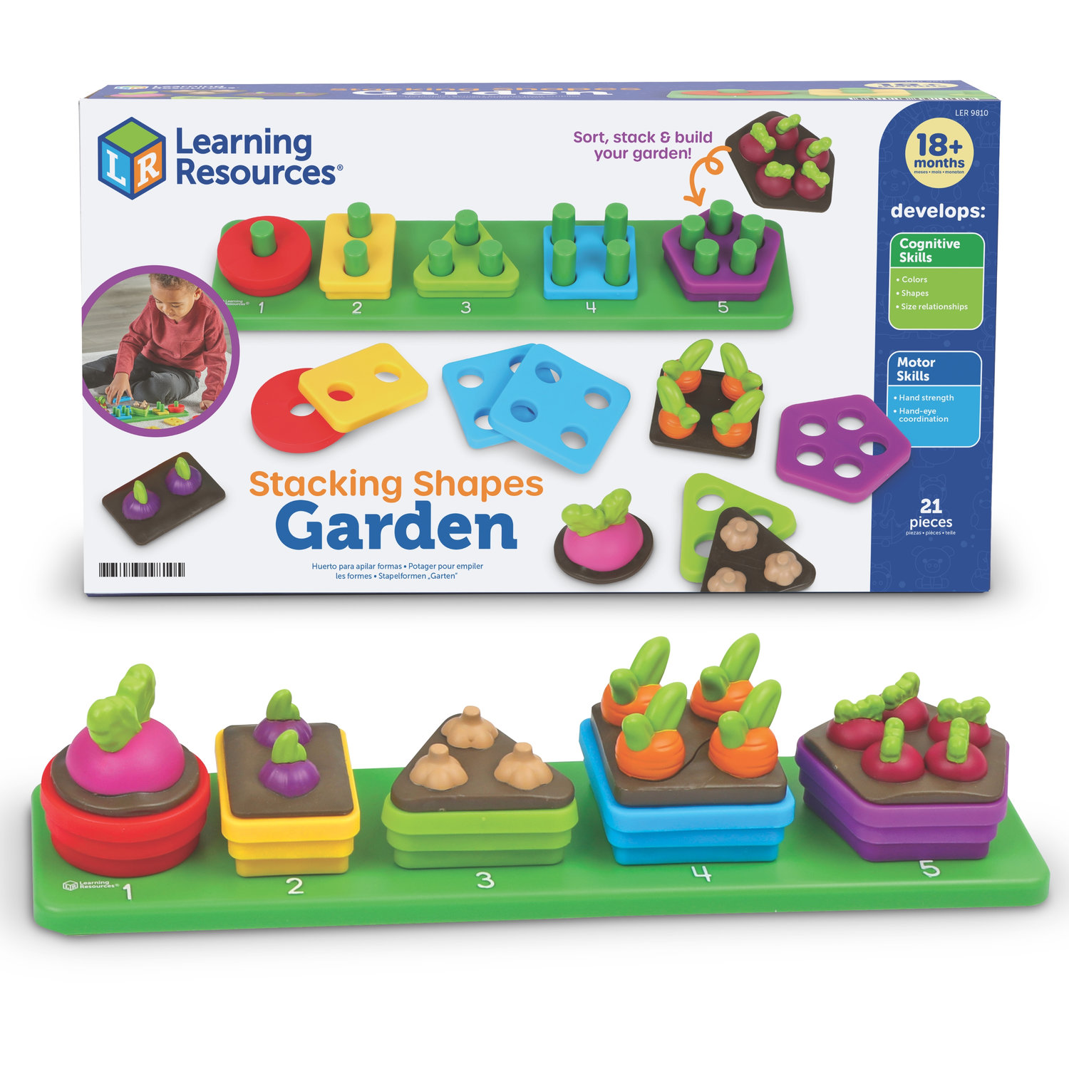 Jardín de Figuras Apilables - Learning Resources